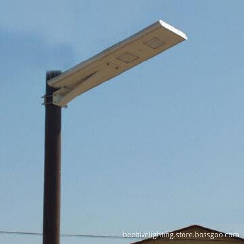Integrated Solar Power Streetlight, 20W Power, All-in-one with Motion Sensor